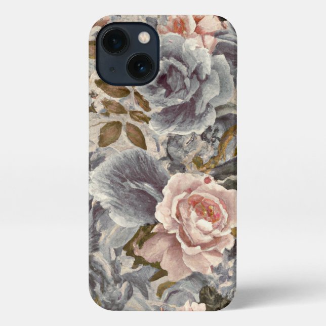 Vintage Floral Art iPhone Case (Back)