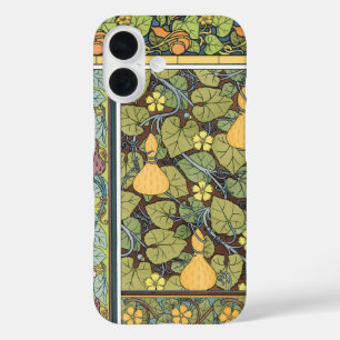 Vintage Floral Art Nouveau Vegetables, Gourds iPhone 16 Case