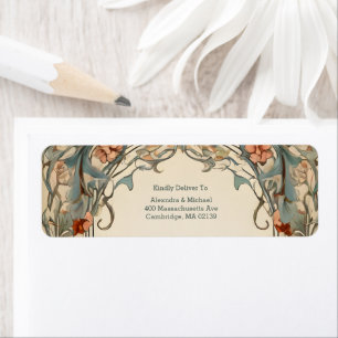 Vintage Floral Art Nouveau Wedding