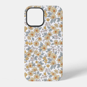 Vintage floral background. Floral pattern with sma iPhone 12 Case