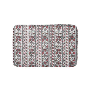 Vintage Floral Bath Mat Elegant Home Comfort