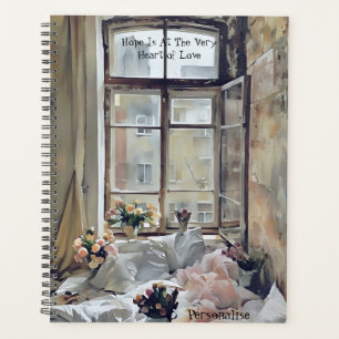 Vintage Floral Bedroom Decor Love Quote Journal Planner