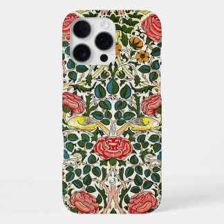 Vintage Floral & Bird Elegance – iPhone 16 Case