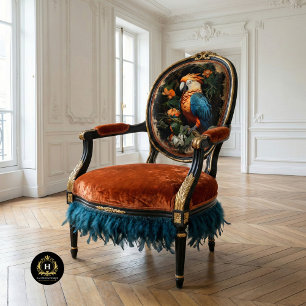 Vintage Floral Bird Parrot Decoupage Tissue Paper