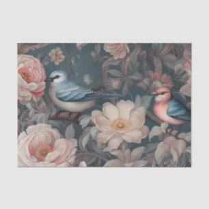 Vintage Floral Bird Tissue Paper