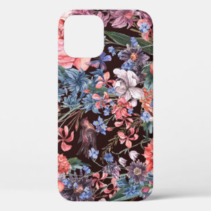 Vintage Floral Birds: Watercolor Elegance. iPhone 12 Case