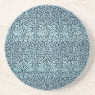 Vintage Floral Birds William Morris Brer Rabbit Coaster