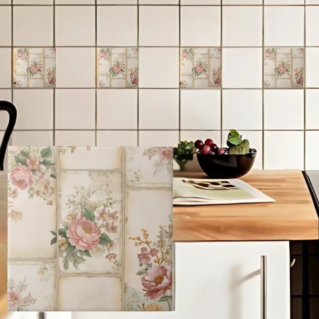 Vintage Floral Blocks Tile (Creator Uploaded)