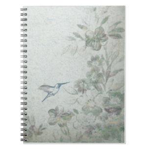 Vintage Floral Blue Notebook