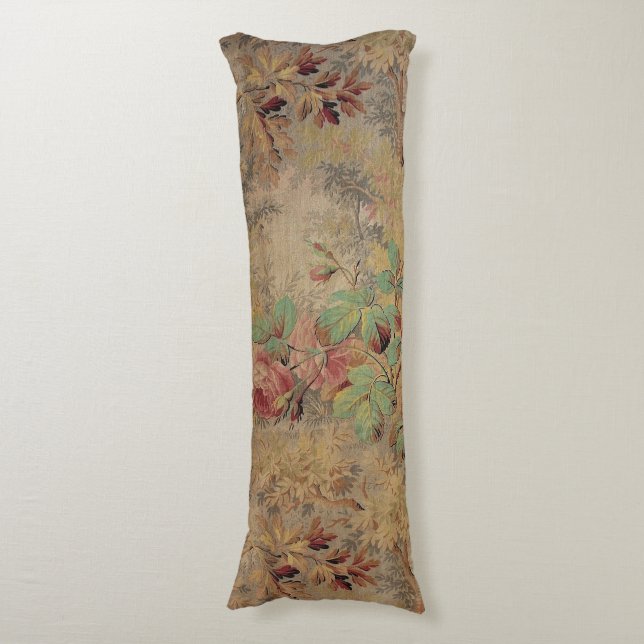 Vintage Floral Body Pillow (Front Vertical)