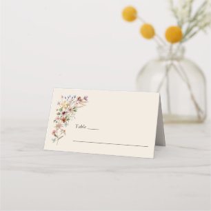 Vintage Floral Boho Place Card