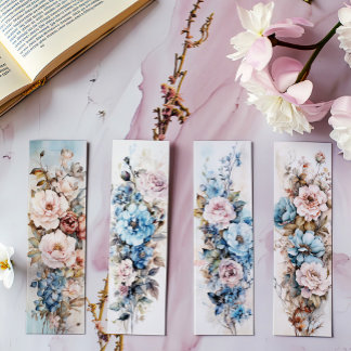 Vintage Floral Bookmarks, Bookmark with Flowers s1