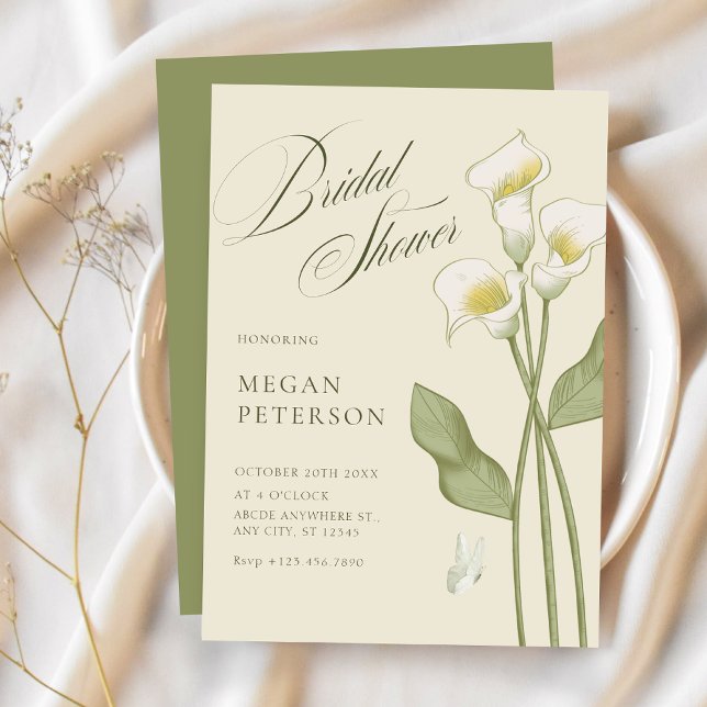 Vintage floral botanical bridal shower invitation (Creator Uploaded)