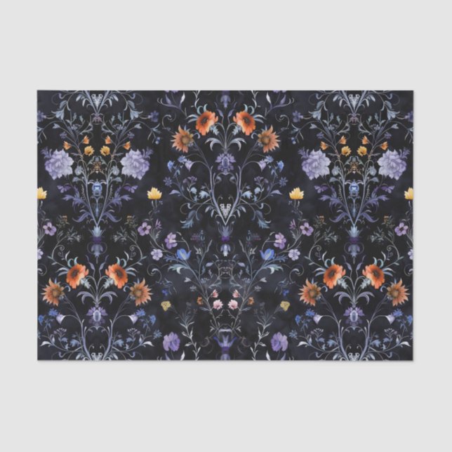 Vintage Floral Botanical Tissue Paper (Front)