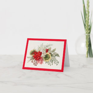 Vintage Floral Bouquet Anniversary Card