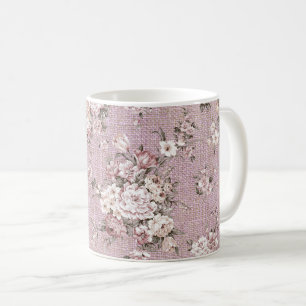 Vintage Floral Bouquet Lavender Purple  Coffee Mug