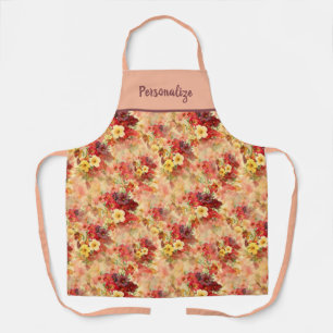 Vintage Floral Bouquet of Flowers Pattern Apron