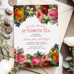 Vintage Floral | Bridal Afternoon Tea Invitation<br><div class="desc">Pretty vintage style bridal - afternoon tea invitation featuring a traditional floral border with a bridal shower template that is easily personalised. Could also be used for bridal brunch,  birthday's or wedding invitations.</div>