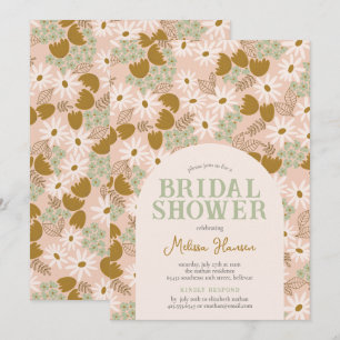 Vintage Floral Bridal Shower Invitation