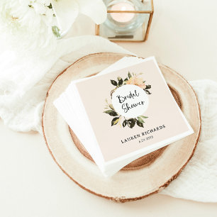 Vintage Floral   Bridal Shower Napkins