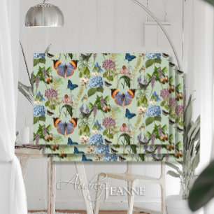 Vintage Floral Butterfly Mint Ephemera Decoupage Tissue Paper