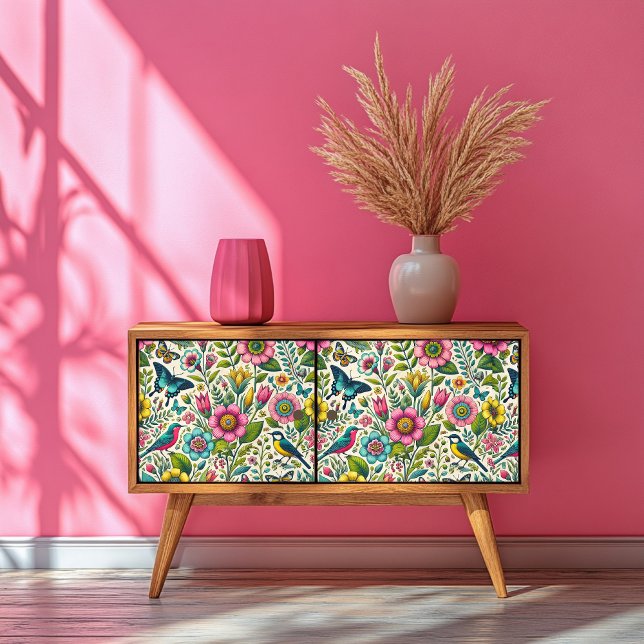 Vintage Floral & Butterfly Patterned Tissue Paper (Creator Uploaded)