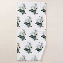 Vintage Floral Calla Lily Elegant Bathroom Decor
