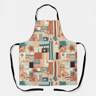 Vintage Floral & Camera Pattern (4) Apron