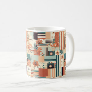 Vintage Floral & Camera Pattern (4) Coffee Mug