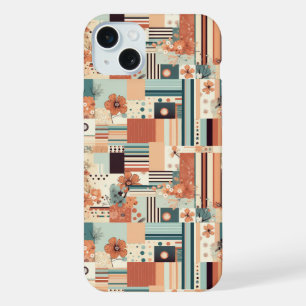 Vintage Floral & Camera Pattern (4) iPhone 15 Plus Case