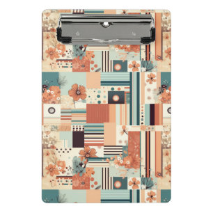 Vintage Floral & Camera Pattern (4) Mini Clipboard