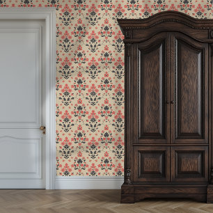 Vintage Floral Charm Princesscore Wallpaper
