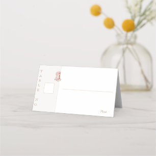 Vintage Floral classic wedding  Place Card