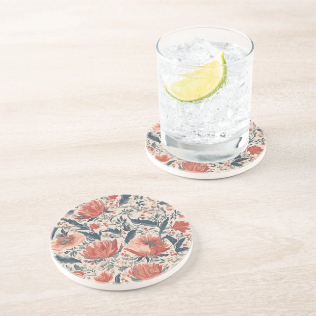 Vintage Floral Coaster (Side)