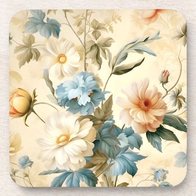Vintage Floral Coaster (Front)