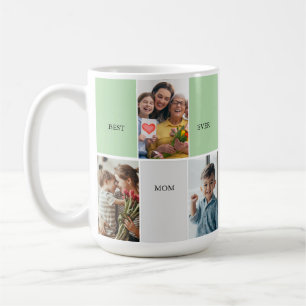 Vintage Floral Collage Photo Mother's Day Coffee Mug