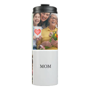 Vintage Floral Collage Photo Mother's Day Thermal Tumbler