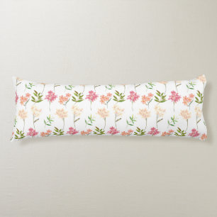 Vintage floral cottage traditional flowers body cushion