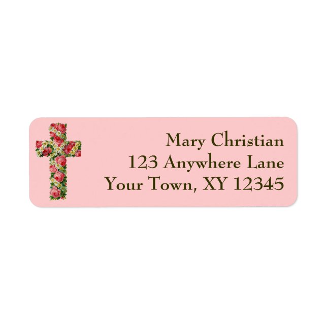 Vintage Floral Cross (Front)
