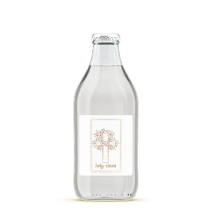 Vintage Floral Cross Holy Water