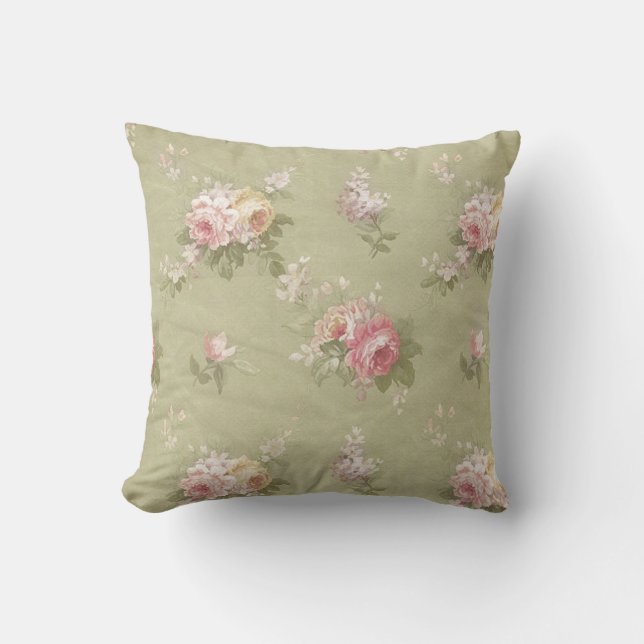 Vintage Floral Cushion (Front)