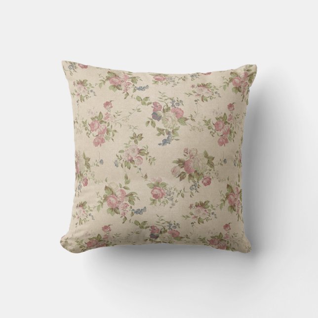 Vintage Floral Cushion (Front)