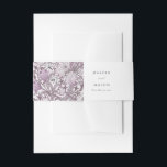 Vintage Floral Custom Lily Morris Invitation Belly Band<br><div class="desc">Add a refined touch to your wedding invitations with our customisable vintage floral wedding belly bands. These elegant bands feature a graceful lily motif in a harmonious colour scheme of blush, taupe, and cream, accented by subtle hints of sky blue and soft grey. Perfect for securing your invitation suites, the...</div>