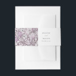 Vintage Floral Custom Lily Morris Invitation Belly Band<br><div class="desc">Add a refined touch to your wedding invitations with our customisable vintage floral wedding belly bands. These elegant bands feature a graceful lily motif in a harmonious colour scheme of blush, taupe, and cream, accented by subtle hints of sky blue and soft grey. Perfect for securing your invitation suites, the...</div>