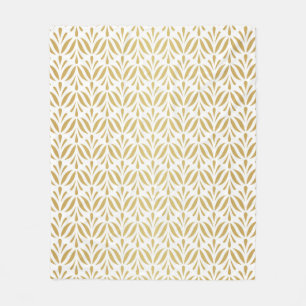 Vintage floral damask seamless pattern. Elegant ab Fleece Blanket