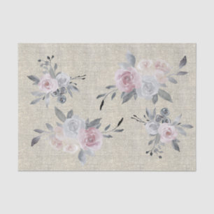 vintage floral decor rustic tissue paper