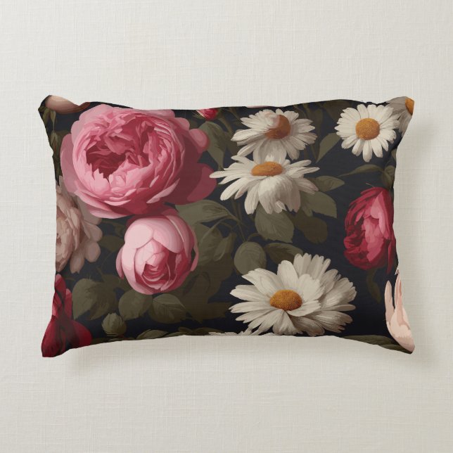 Vintage Floral Decorative Cushion (Front)