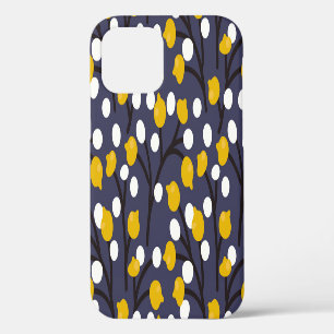 Vintage floral delicate botanical pattern. iPhone 12 case