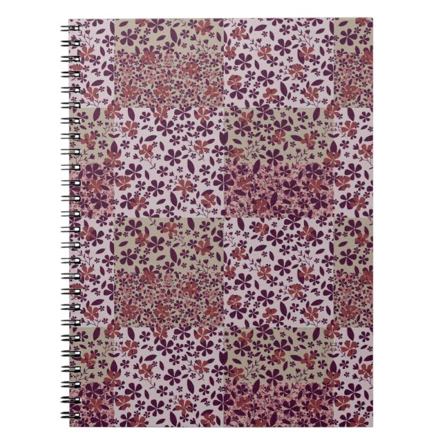 Vintage Floral Design – Classic Botanical blanket Notebook (Front)