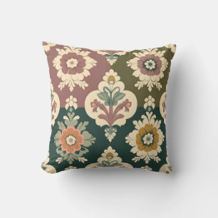 vintage floral design cushion
